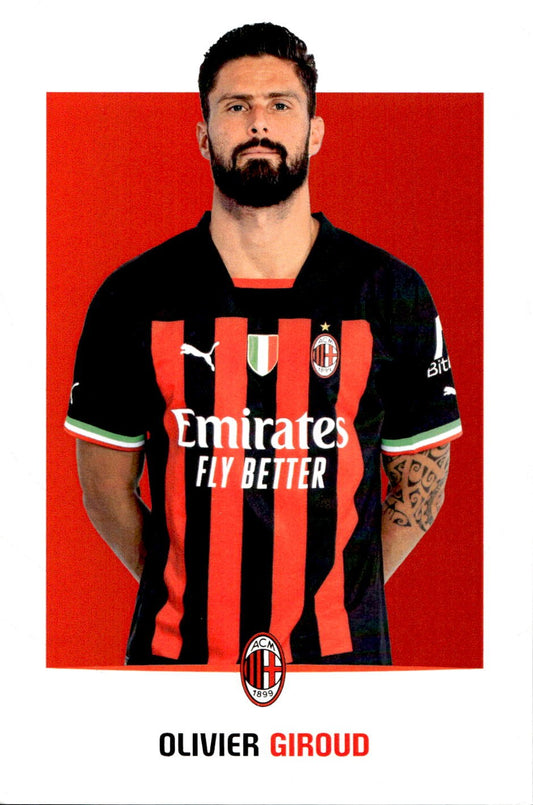 cartolina postcard Calcio Milan 2022/23 - Giroud