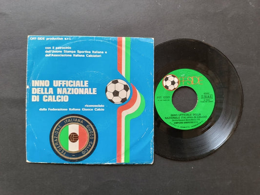 Vinile 45 giri INNO UFFICILE DELLA NAZIONALE DI CALCIO FIGC