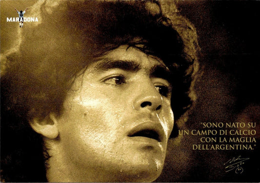 cartolina calciatori Maradona promocard 6972