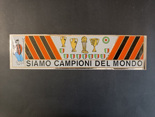 Adesivo MILAN - CAMPIONI del MONDO - Diavolo