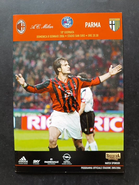 programma Ufficiale MILAN PARMA 8 gennaio 2006