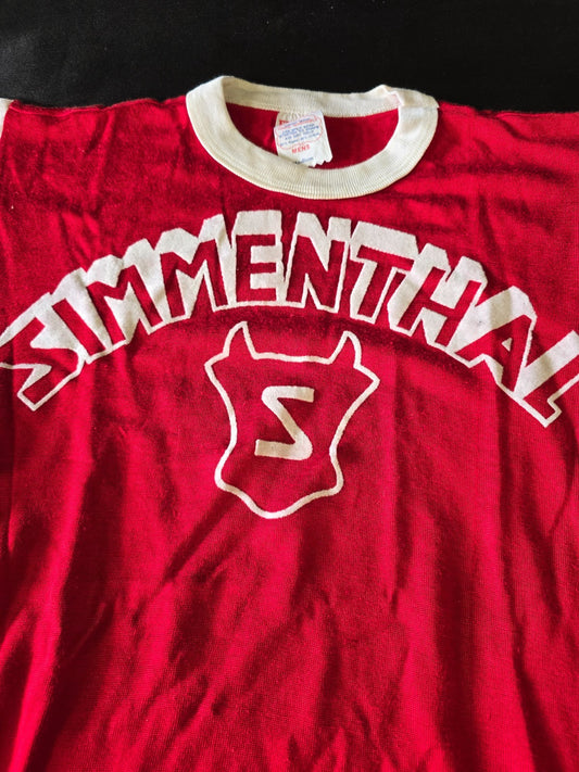 TSHIRT SIMMENTHAL Olimpia Basket Milano originale dell'epoca