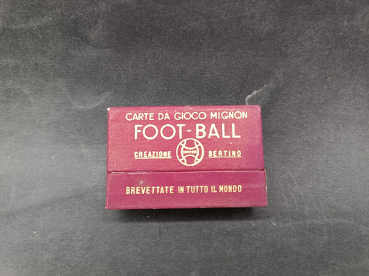 Mazzo carte da gioco mignon Creazione Bertino Football confezione granata