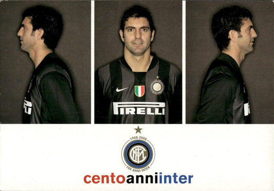 cartolina calciatori 100 anni Inter Orlandoni