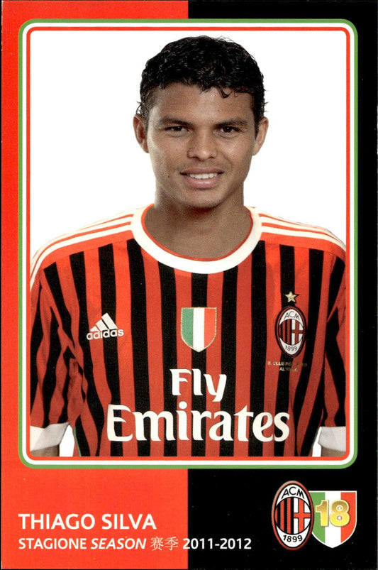 cartolina postcard Calcio Milan 2011-12 - Thiago Silva