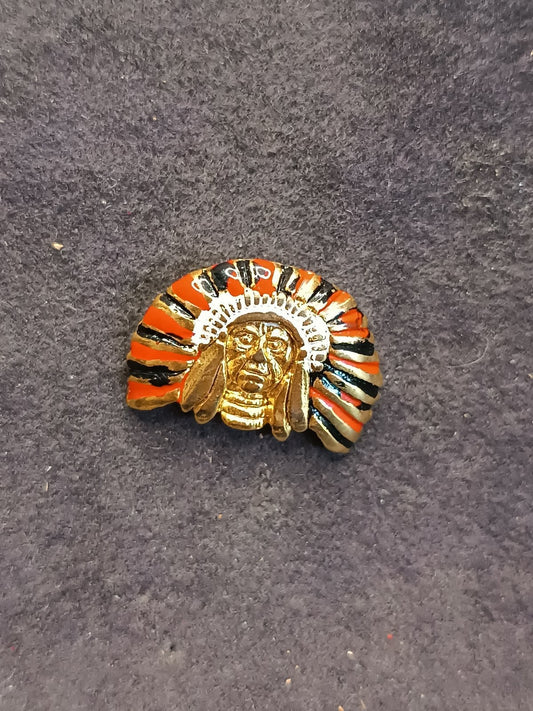Old Pins Pin Badge Spilla A.C.Milan Capo indiano ROSSONERO no ferma piedino 427