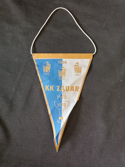Gagliardetto Pennant KK Zadar Jugoslavia Basket Vintage