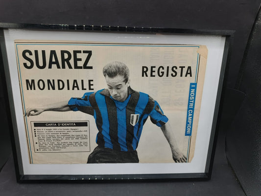 quadro SUAREZ Regista Mondiale - I nostri campioni Museo San Siro Arisi
