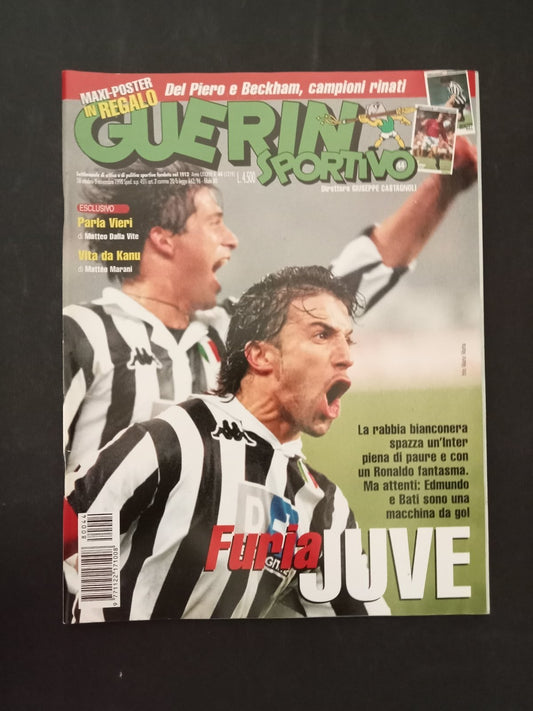 rivista GUERIN SPORTIVO anno 1998 numero 44 - Del Piero (con poster)
