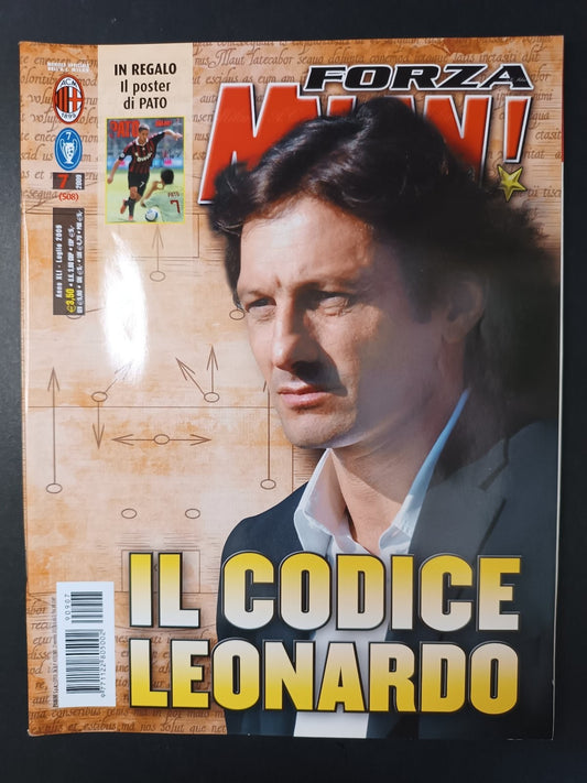rivista FORZA MILAN - anno 2009 n 7 - Leonardo (con poster)