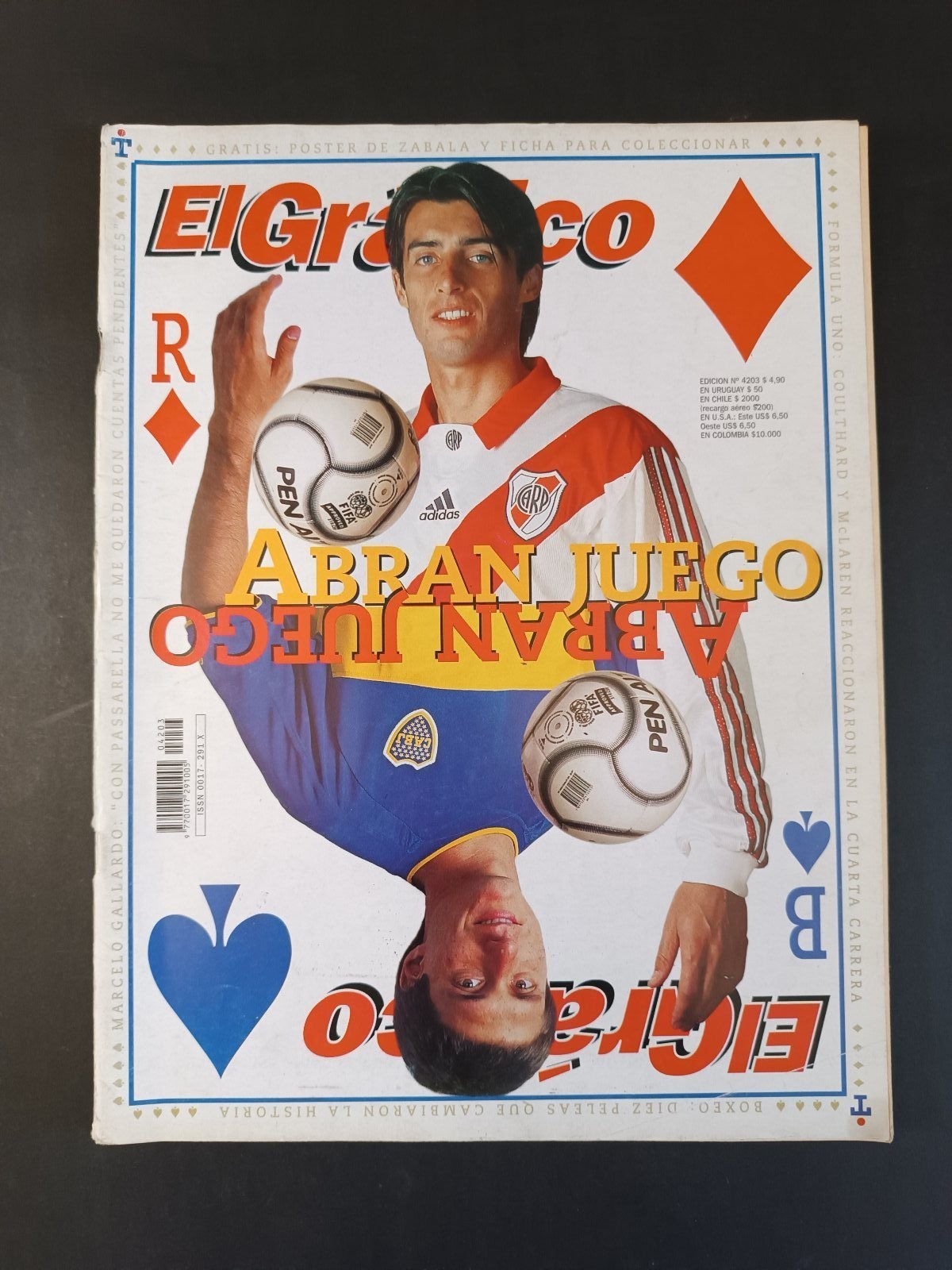 Rivista EL GRAFICO numero 4203 anno 2000 Abran Juego (con poster)