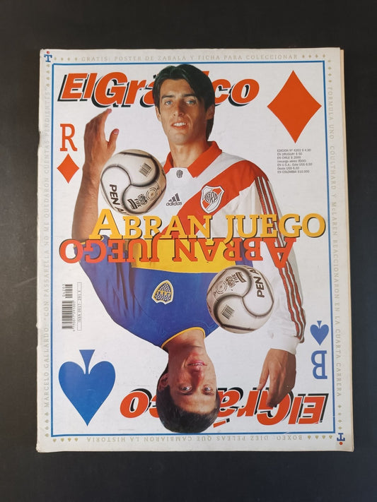 Rivista EL GRAFICO numero 4203 anno 2000 Abran Juego (con poster)