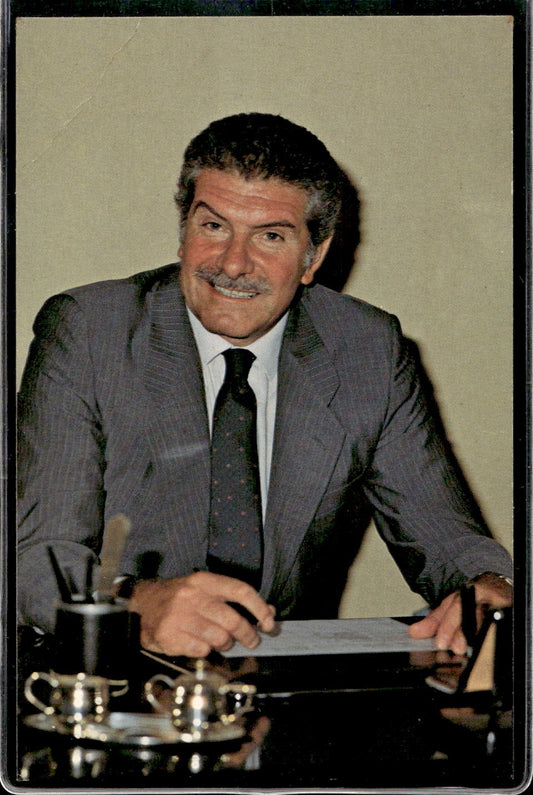 cartolina postcard Calcio Milan Presidente Farina