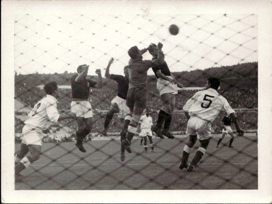 Fotografia cartonata colpo di testa di umoristica Loich ''Grande Torino''