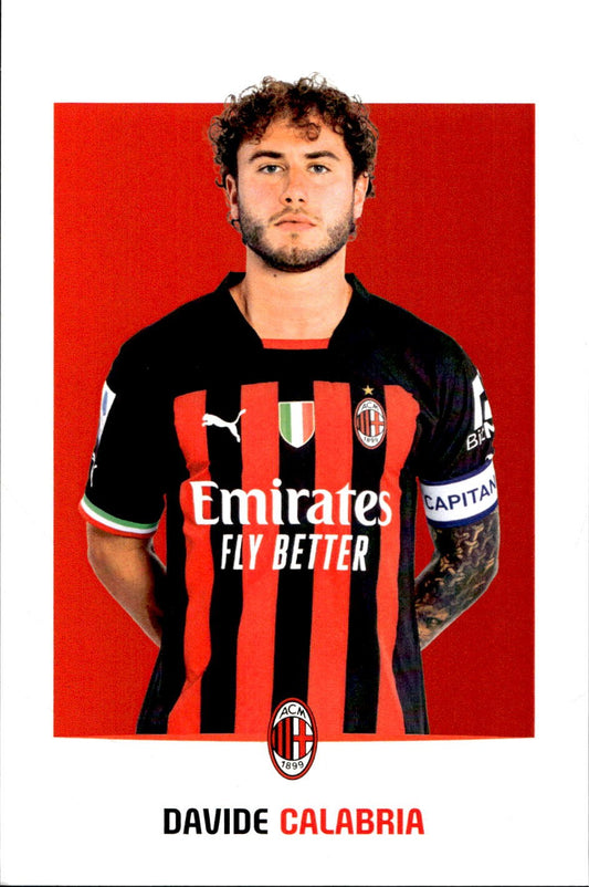cartolina postcard Calcio Milan 2022/23 - Calabria