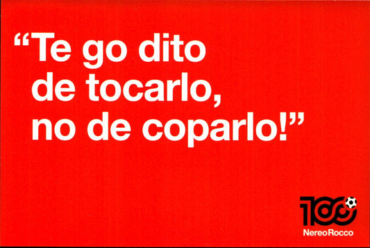 cartolina postcard calcio Milan 100 Nereo Rocco 2012 (9
