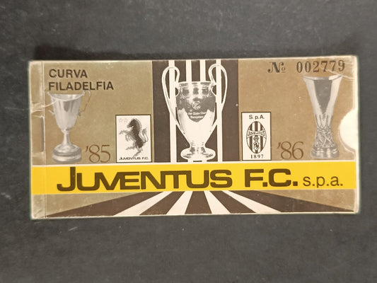 Abbonamento JUVENTUS curva Filadelfia n 002779 - 1985-86 (vuoto)