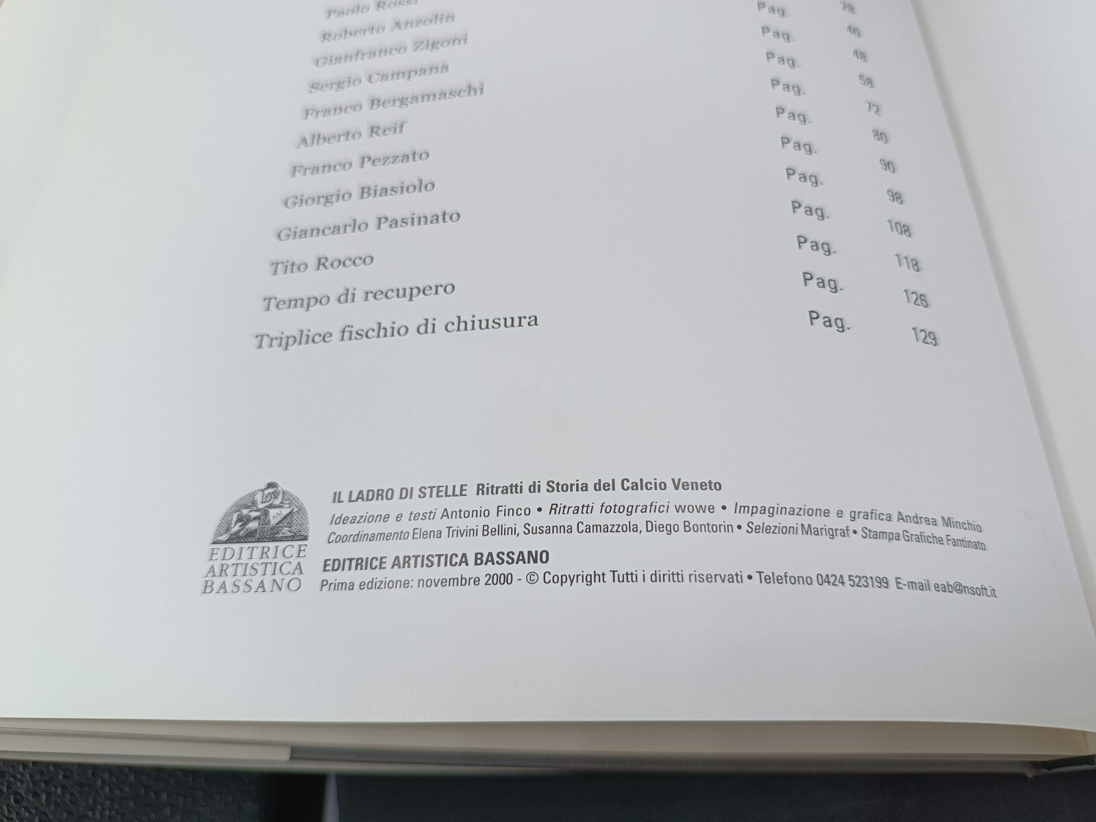 Libro Il ladro di stelle - Storia del calcio veneto 2000