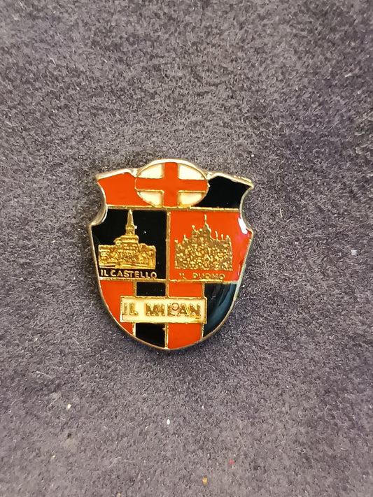 Old Pins Pin Badge Spilla A.C.Milan castello e Duomo senza ferma piedino 475