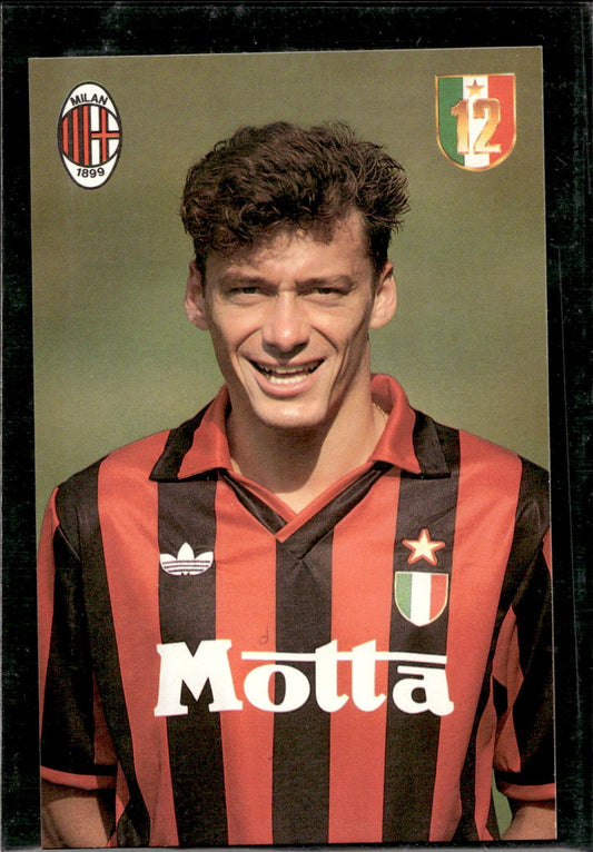 cartolina postcard calcio Milan Stefano Nava 1992
