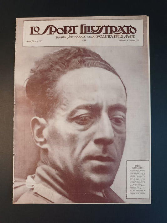 rivista  LO SPORT ILLUSTRATO 1923 n 27