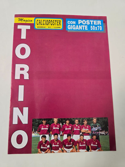 Magico TORINO Toro 1991/92  CalcioPoster poster della squadra pieghevole 50X70