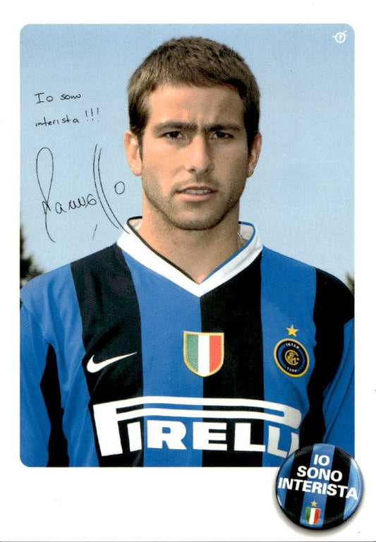 Cartolina calciatore Inter Maxwell Scherrer Cabelino Andrade autografo stampato