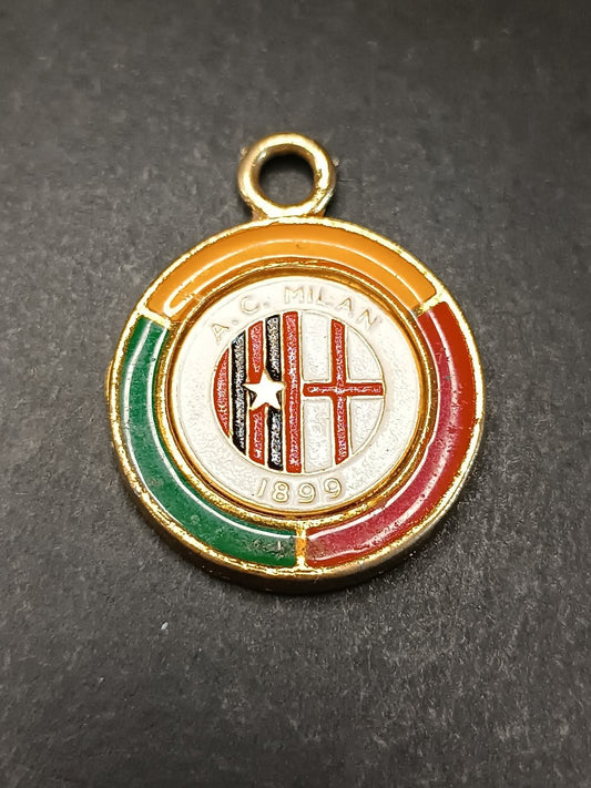 A.C.Milan  medaglia da portachiavi con tricolore