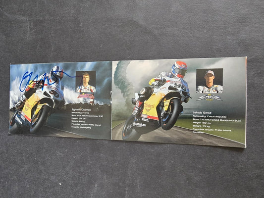 Autografo autograph originale su cartolina motogp  Sylvain Guintoli motociclismo