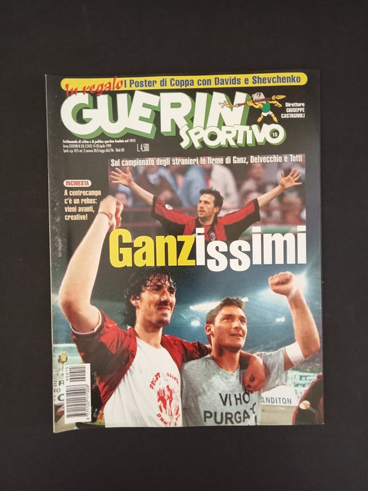 rivista GUERIN SPORTIVO anno 1999 numero 15 - Totti (con poster)