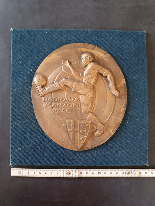 Placca in metallo Dagrada Manzoni 1946 inter