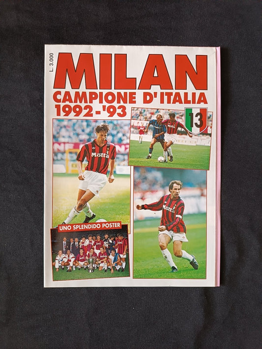 poster MILAN Campione d'Italia 1992-93 (100x70 cm)