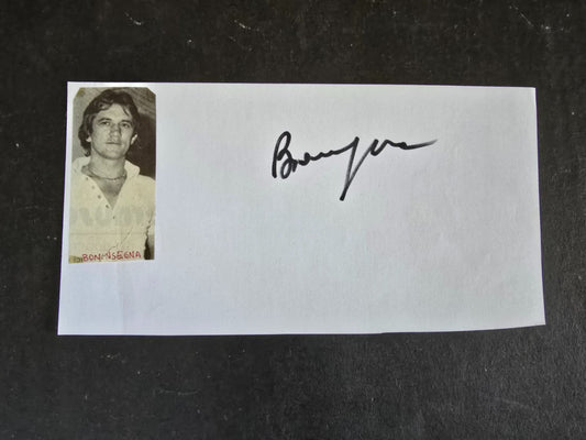 Autografo autograph originale su foglietto  Roberto BONINSEGNA BONINMBA