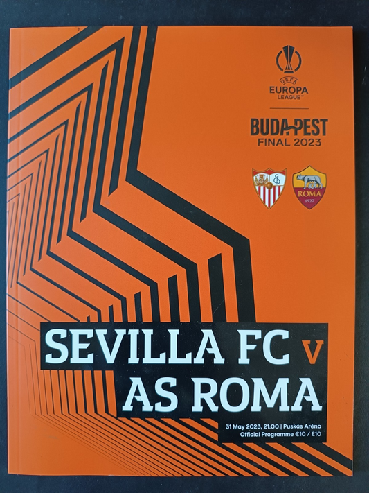 Programma ufficiale Eufa Europa League Budapest Final Sevilla Roma 2023