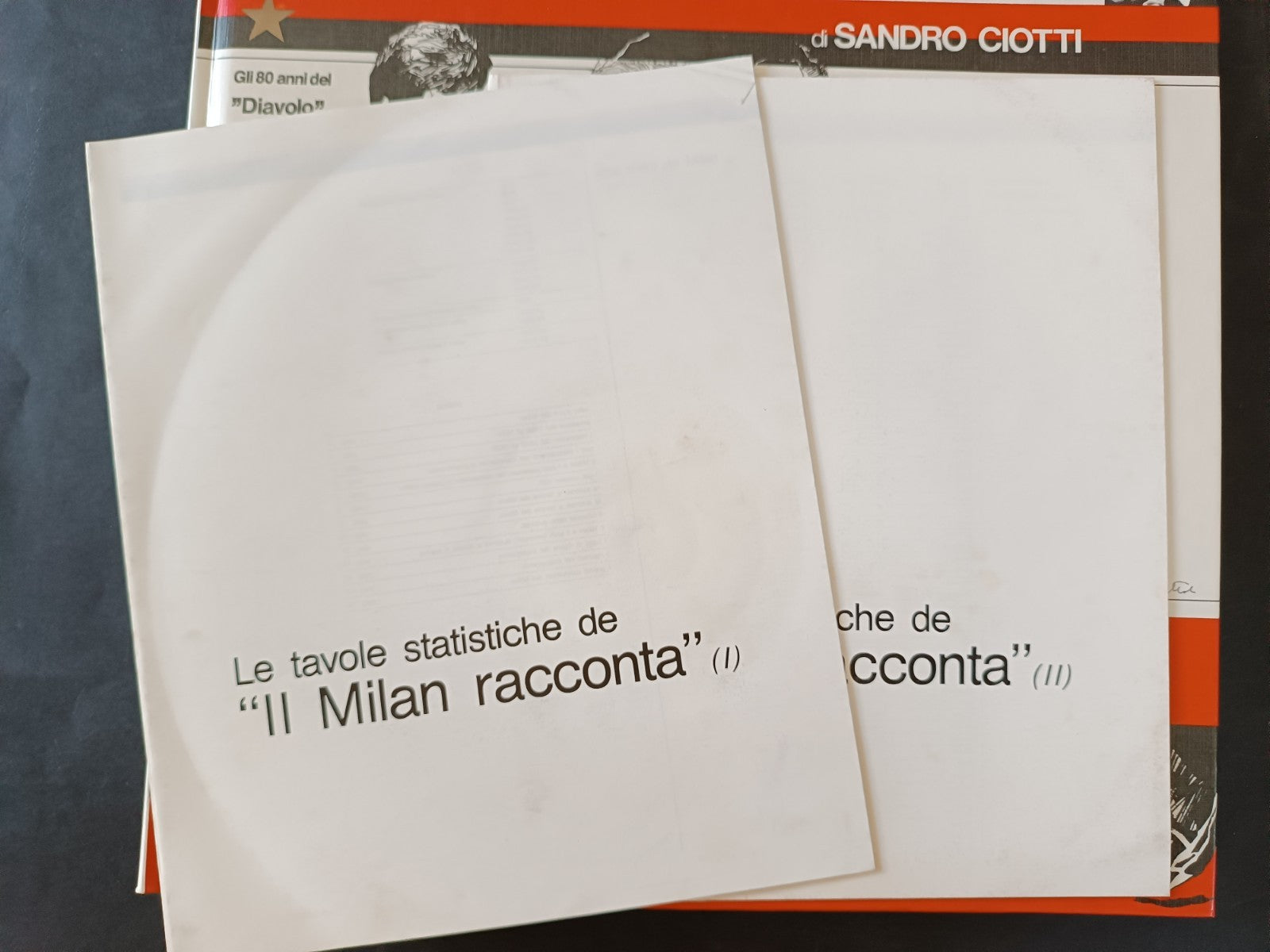 Sandro Ciotti MILAN RACCONTA GLI 80 ANNI DEL DIAVOLO con 45 giri e box originale