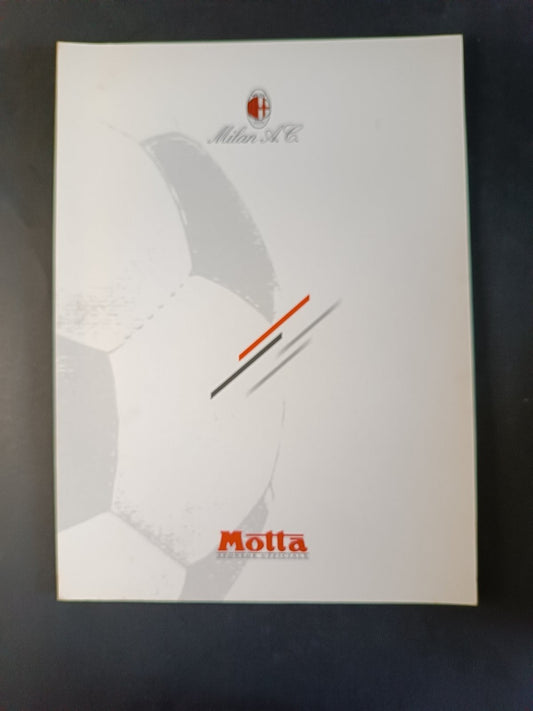 A.C.  Milan cartellina sponsor Motta Bianca