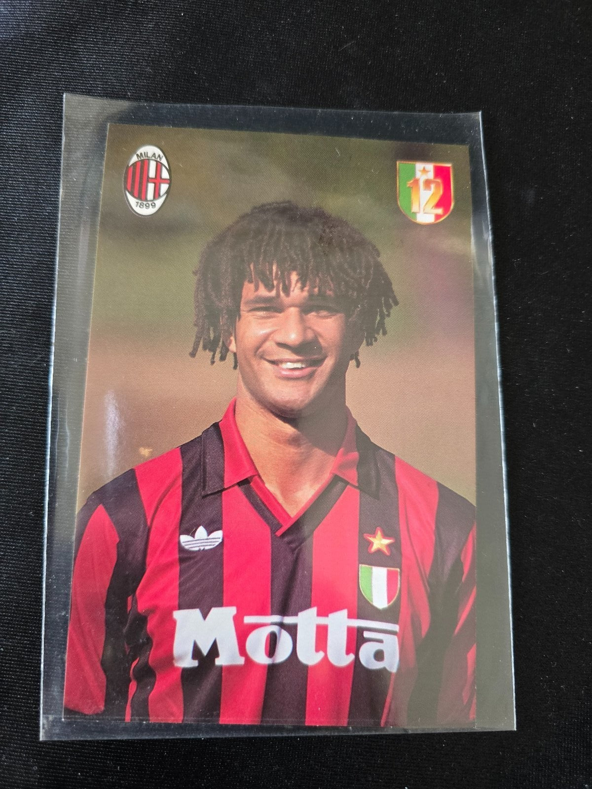 A.C. Milan 1899  cartolina  con annullo 12� scudetto 1991/92 Ruud Gullit