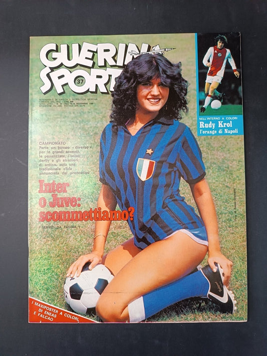 Rivista GUERIN SPORTIVO n 37 - 1980 inserto Film Campionato - poster Falcao