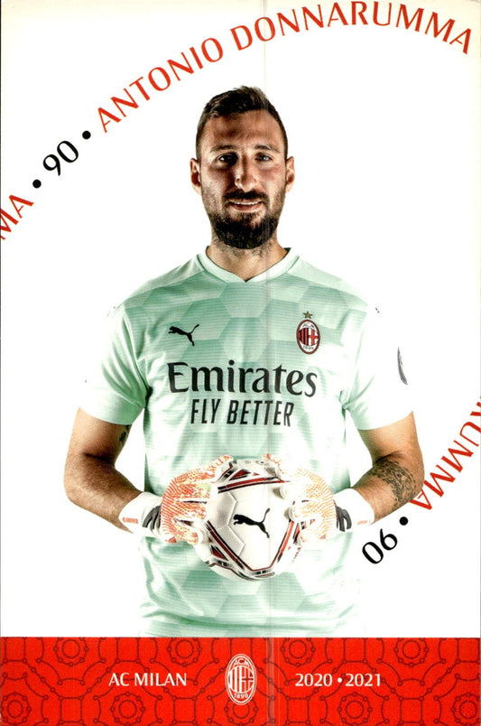 cartolina postcard Calcio Milan 2020/21 - Antonio Donnarumma