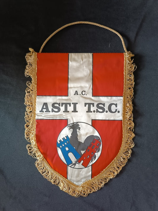Gagliardetto Pennant A.C. Asti T.S.C. Italia Calcio Vintage