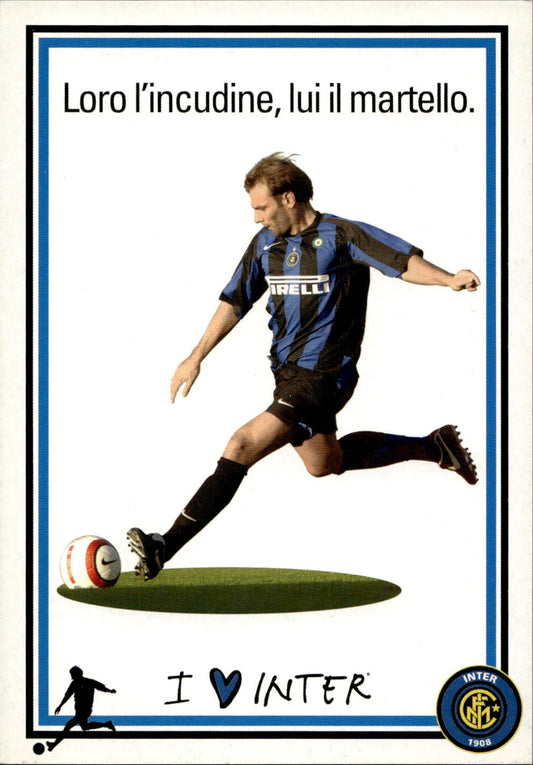 cartolina calciatori Inter Zanetti