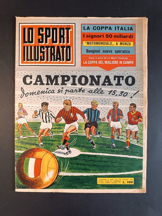 rivista LO SPORT ILLUSTRATO anno 1962 numero 37 - Campionato