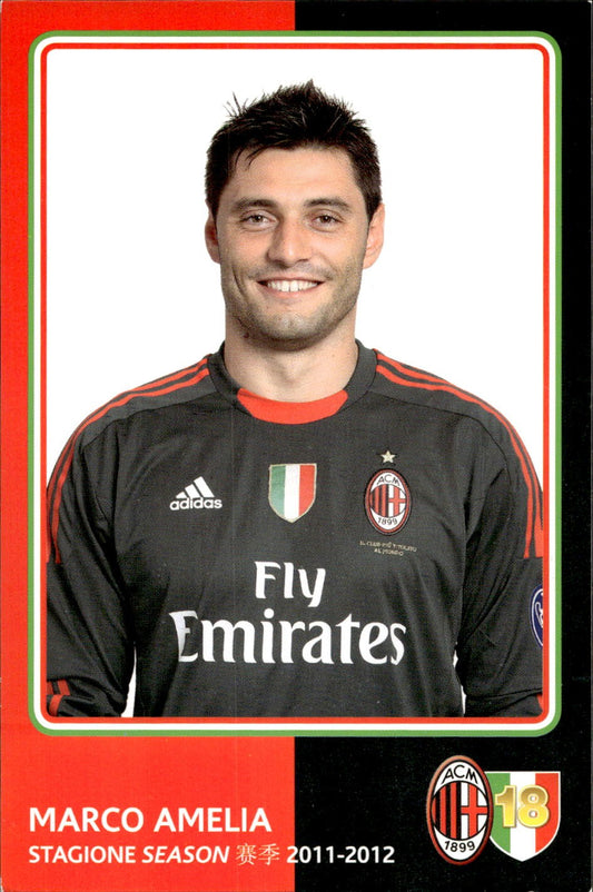 cartolina postcard Calcio Milan 2011-12 - Amelia