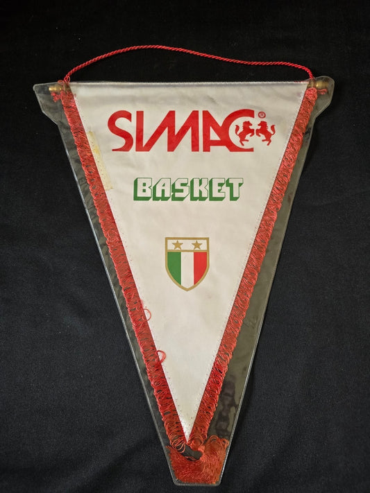 Gagliardetto Pennant SIMAC Olimpia Milano Basket  originale