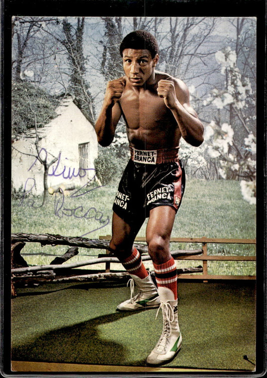 Cartolina Nino La Rocca con autografo pugilato Boxe