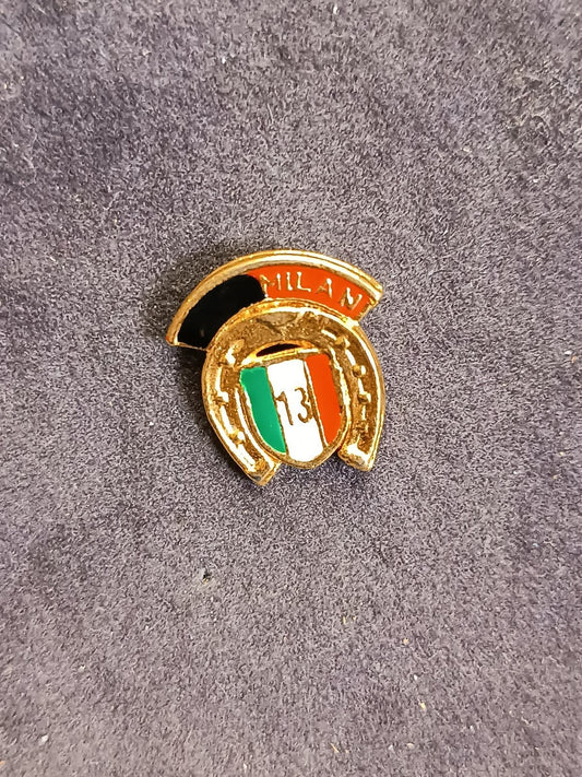 old pins Pin Badge Spilla A.C.Milan ferro di cavallo 13  senza piedino 265