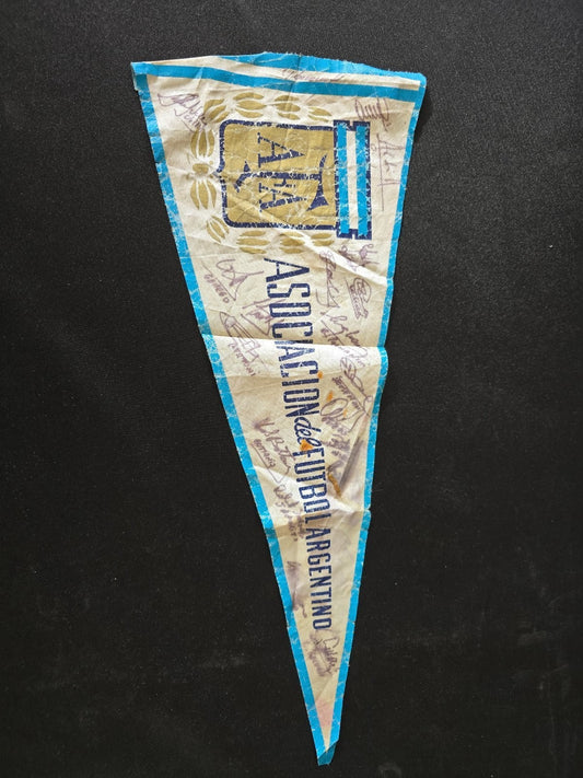 Gagliardetto pennant Banderin Afa Argentina Nazionale Autografato in originale A