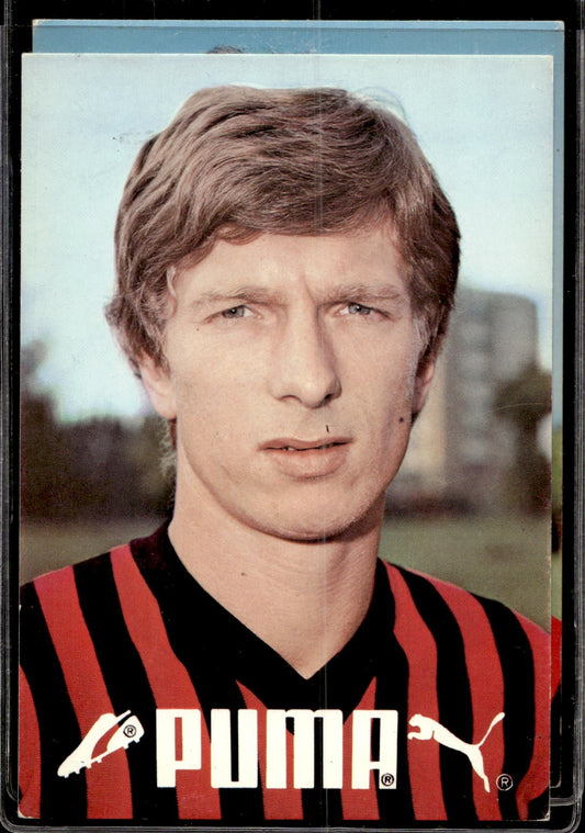 cartolina postcard Calcio Milan sponsor PUMA Duino Gorin