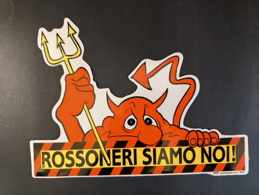 Adesivo MILAN - Diavolo Rossoneri siamo noi! (ed Masters)