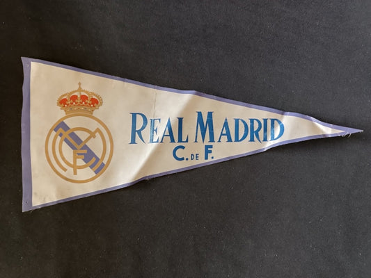 Gagliardetto Pennant Real Madrid C.F. Spagna Calcio Vintage